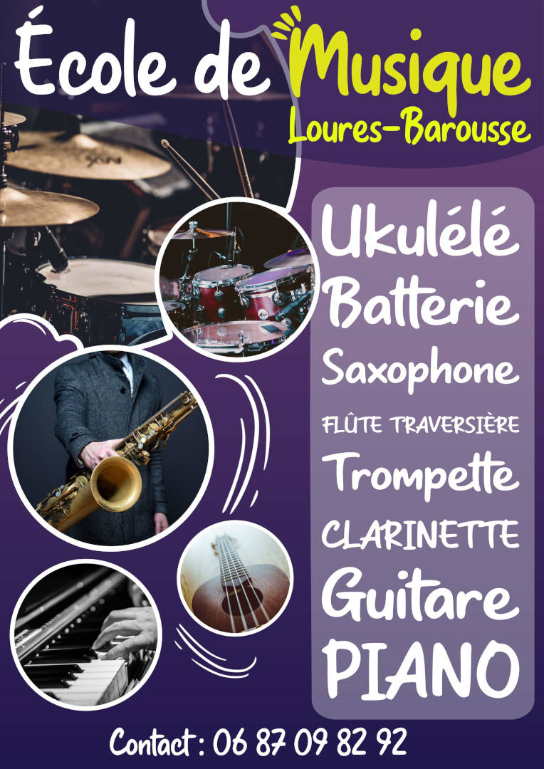 École de musique de Loures-Barousse - Affiche 2022-2023